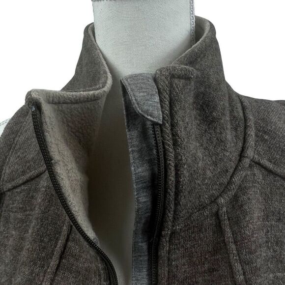 Toad & Co Brown Arriva Long Outbound Travel Vest Size S Wool Blend Zip - Picture 4 of 15